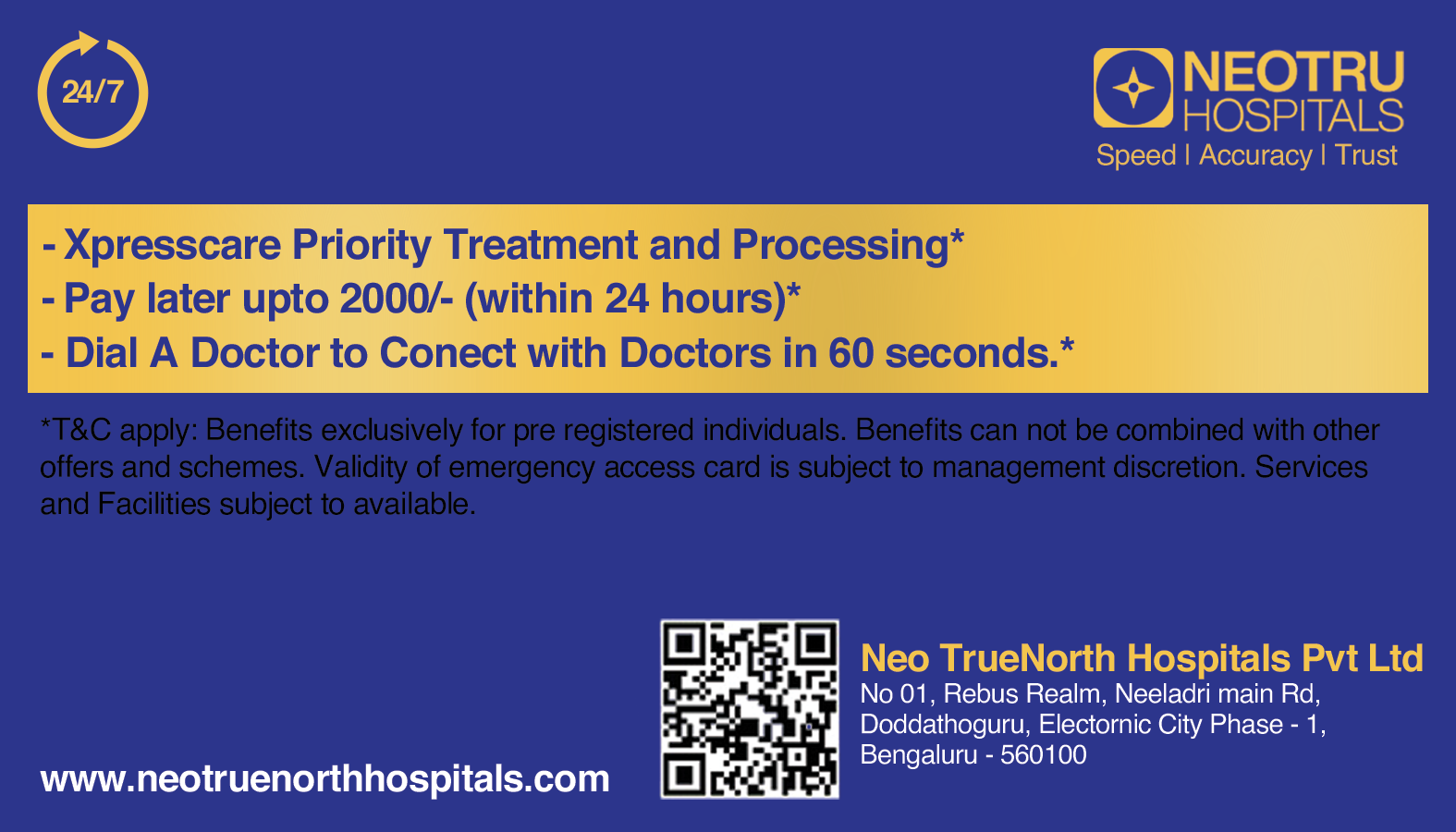 Emergency Access Card Back